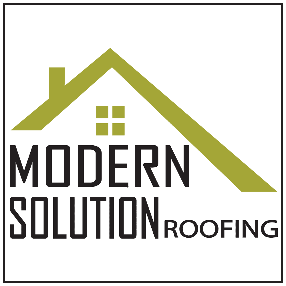modern-solution-roofing- A simple olive-green geometric shape with right angles and one pointed edge, set against a solid black background.